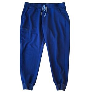 FIGS Scrub Jogger Uman High Waisted Relaxed Pant Pocket Blue Women’s Size XXL